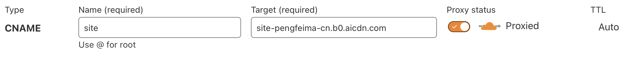 修改Cloudflare的域名解析